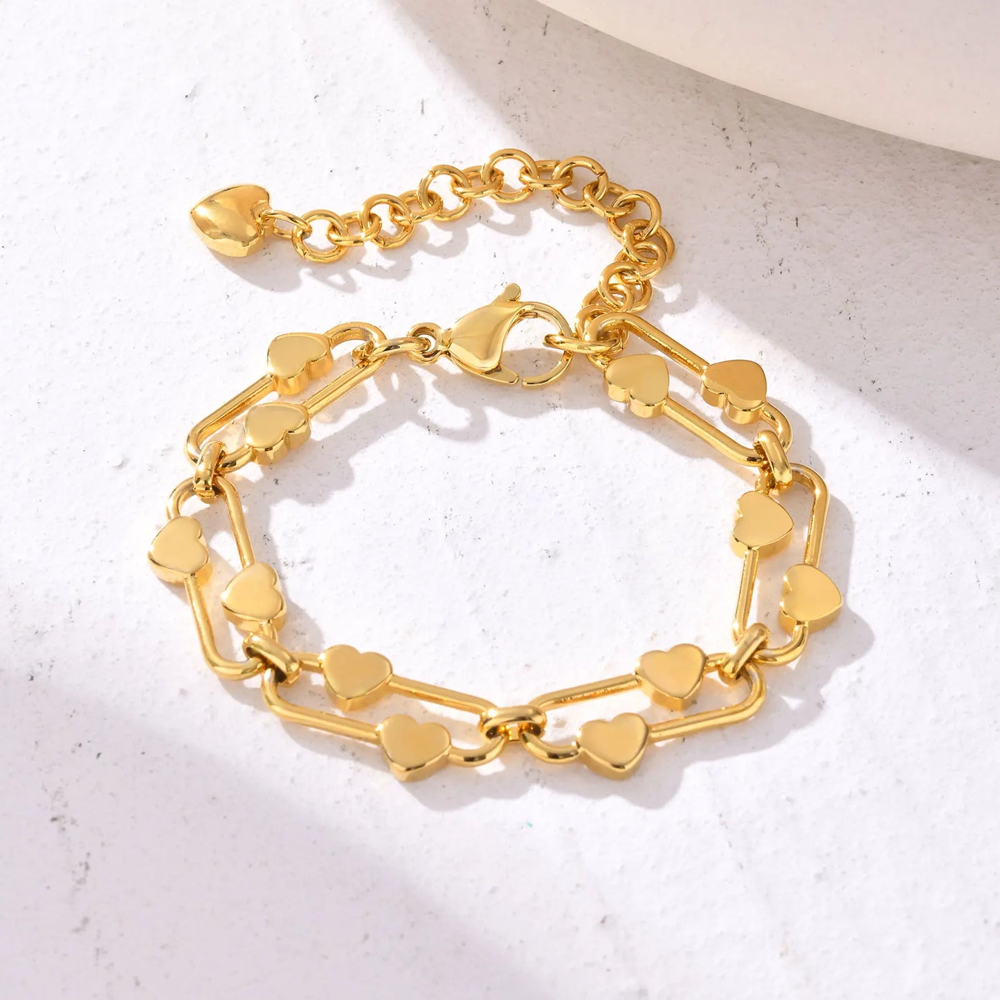 Heart Chain Bracelet