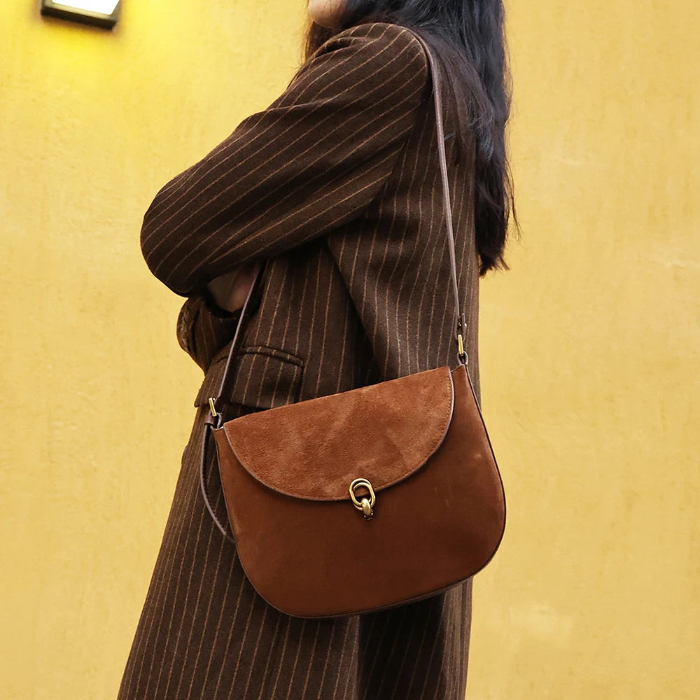 Leather Brown Suede