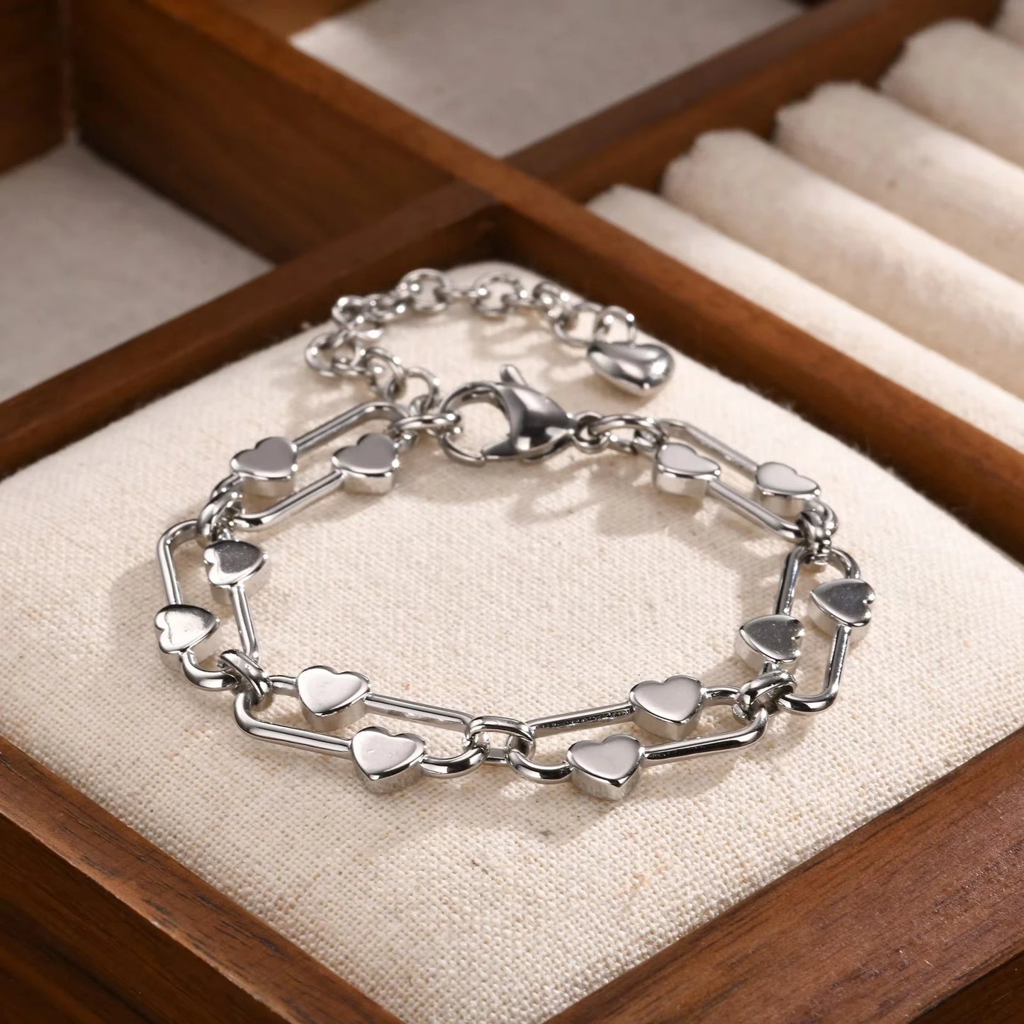 Heart Chain Bracelet