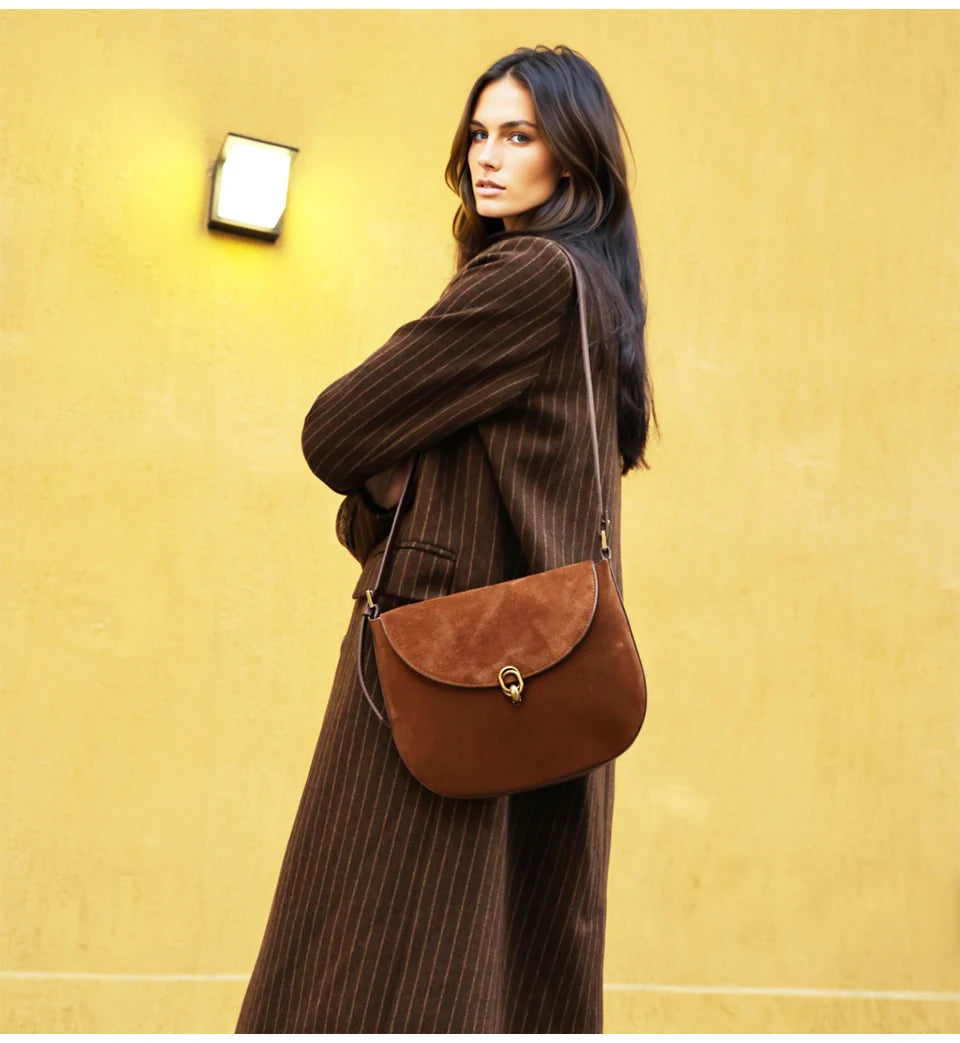 Leather Brown Suede
