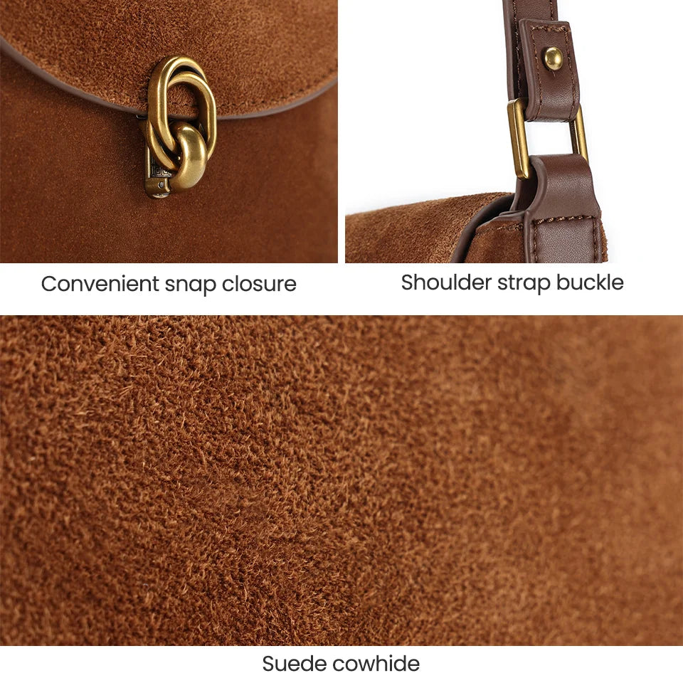 Leather Brown Suede