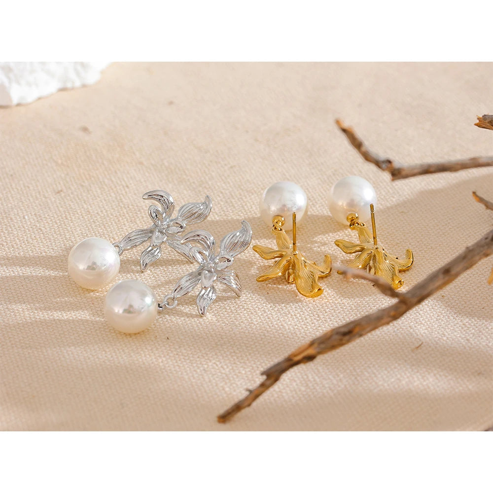 Pearl Flower Dangle