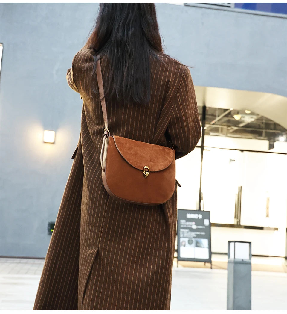 Leather Brown Suede