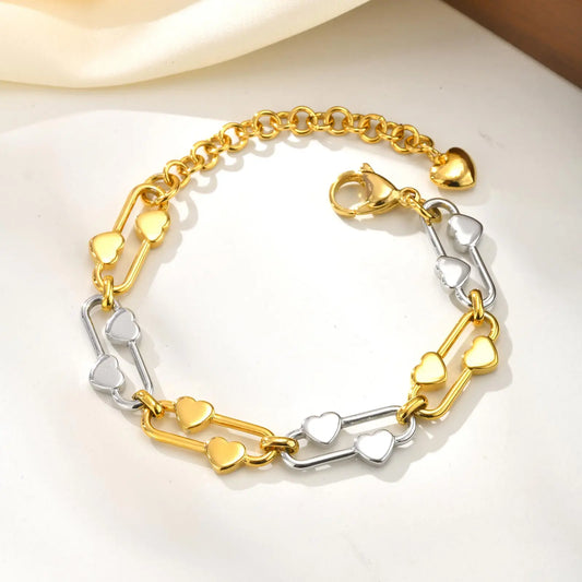 Heart Chain Bracelet