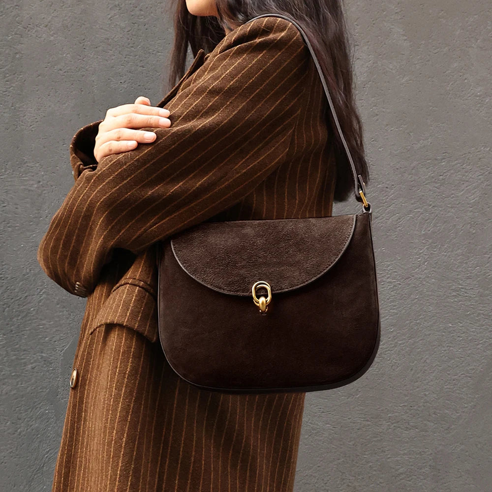 Leather Brown Suede