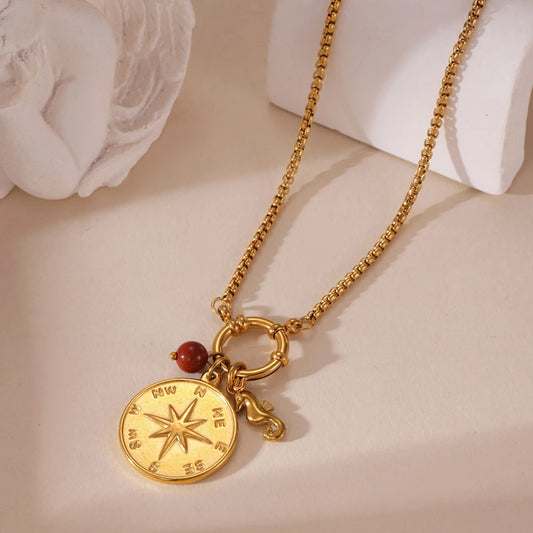 Compass Pendant Necklace