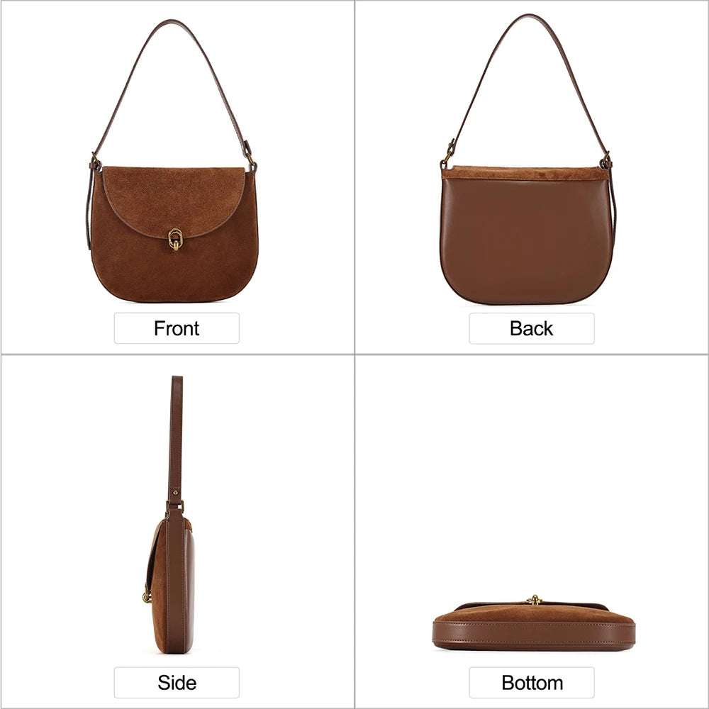 Leather Brown Suede