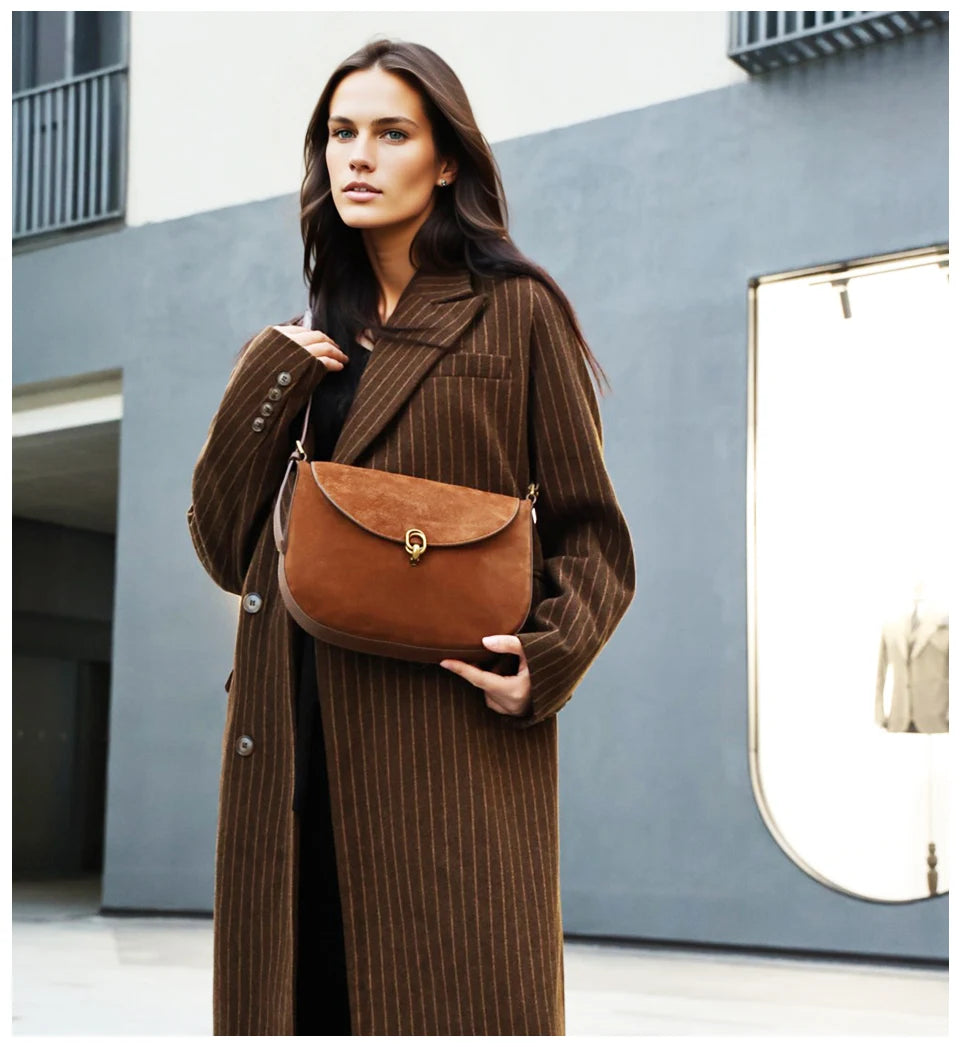 Leather Brown Suede