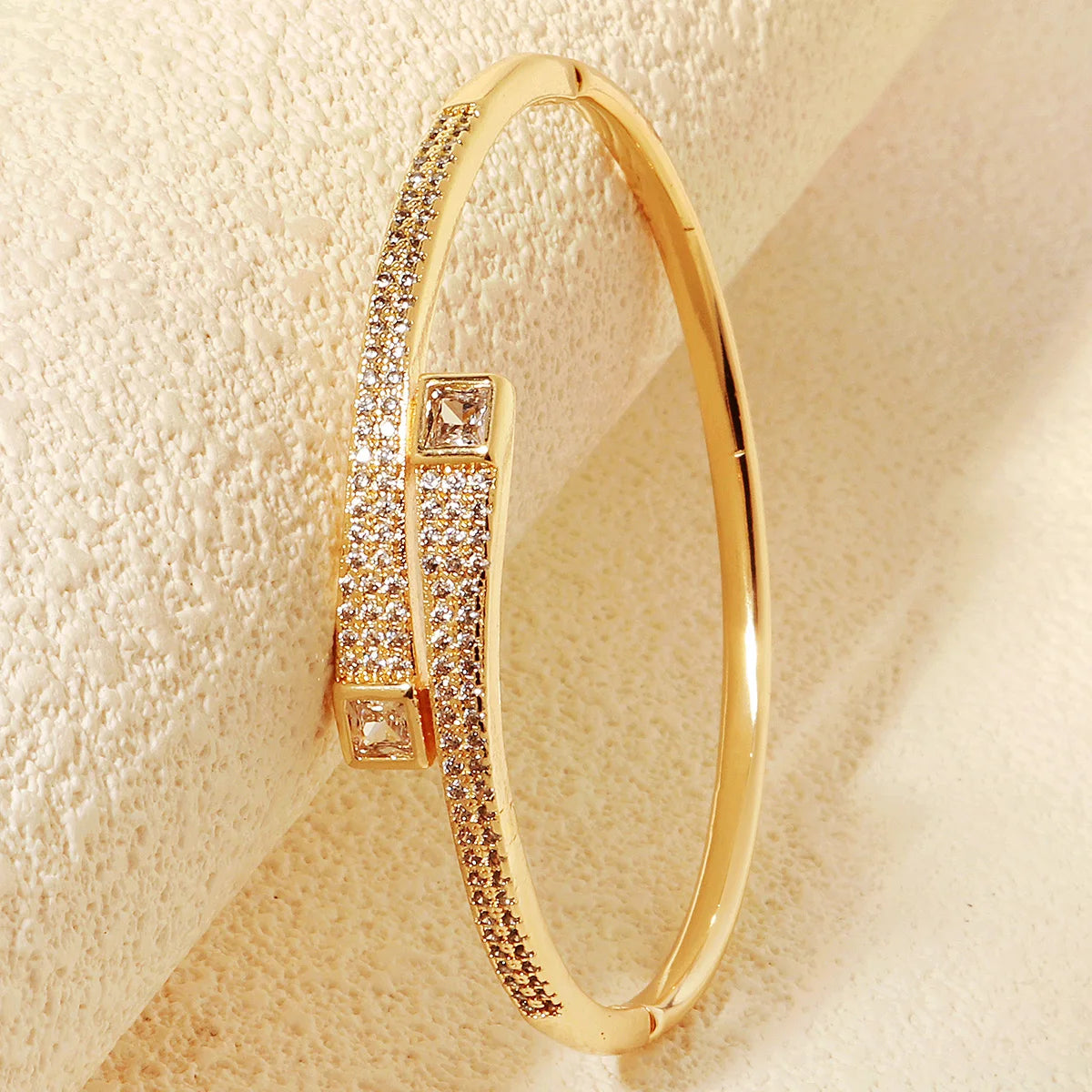 Studded Open Bangle
