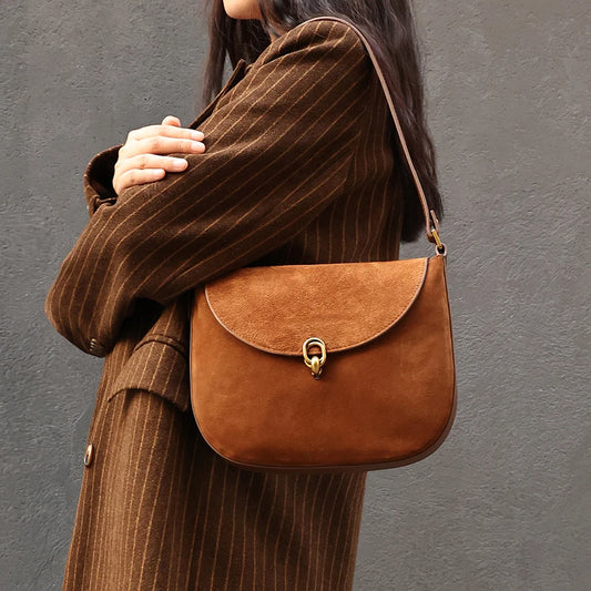 Leather Brown Suede