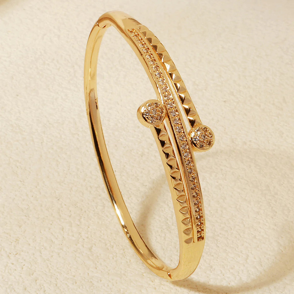 Studded Open Bangle