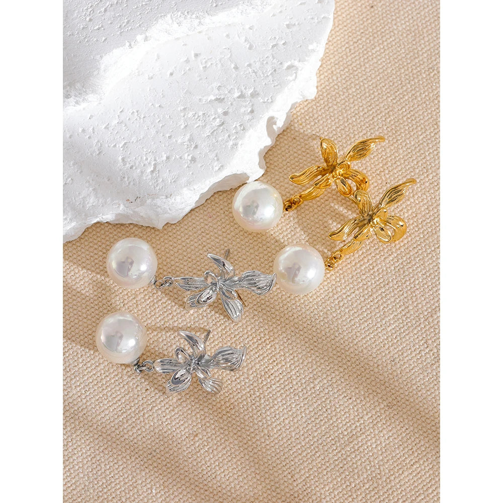 Pearl Flower Dangle